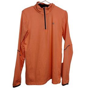 John Smith Orange 1/4 Zip Running Shirt Size Large